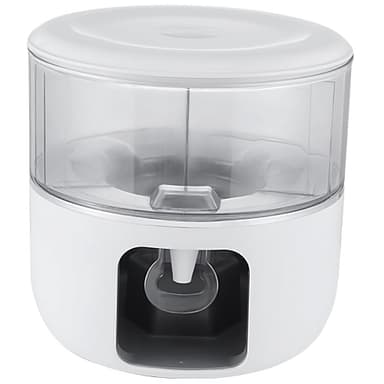 Dozator de apa, 3 compartimente rotative, capacitate 3l, Flippy, alb
