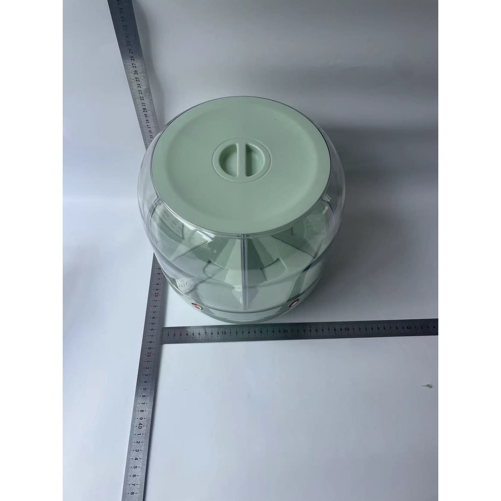 Dozator de cereale rotativ 360 Flippy 6 compartimente capacitate 6 L verde deschis — imagine 6