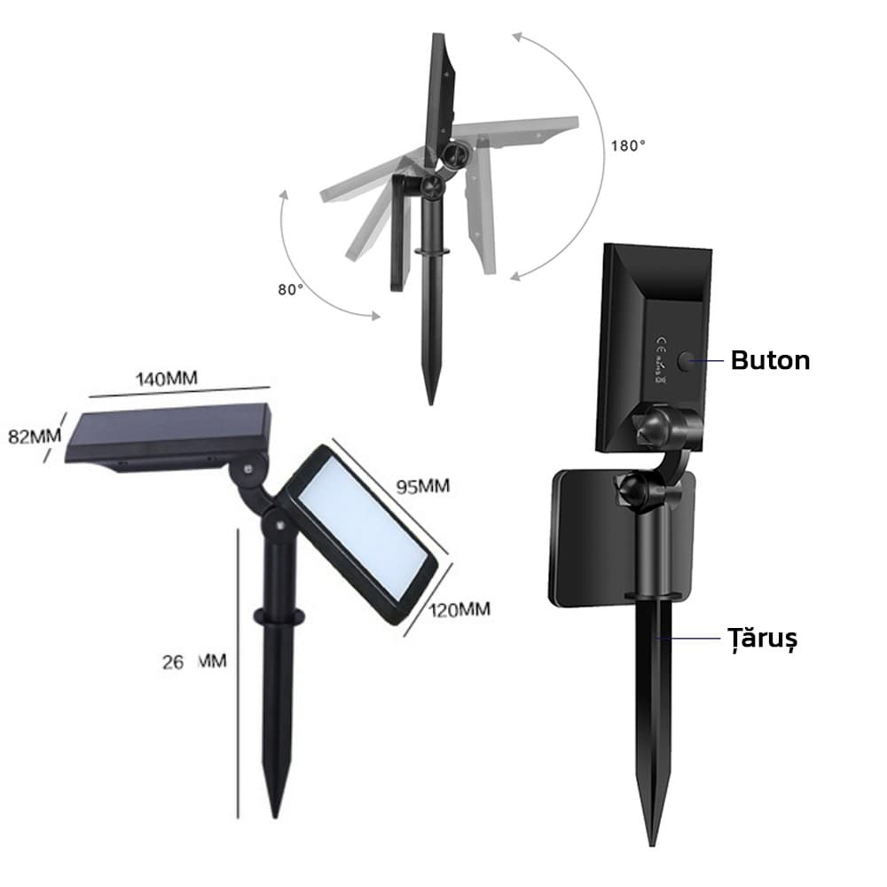 Lampa solara pentru gradina/terasa Flippy — imagine 7