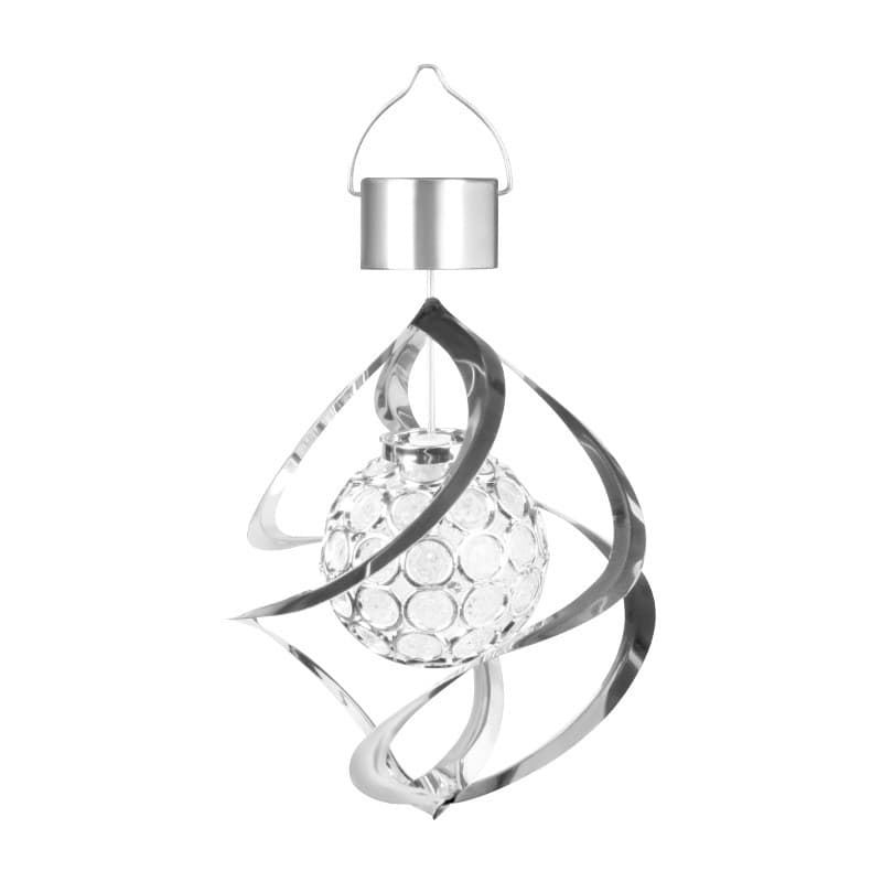 Lampa solara LED RGB pentru gradina/terasa, Flippy, cu glob de cristal și rotatie la vant — imagine 3