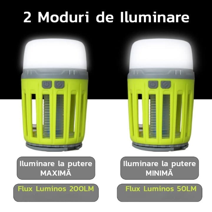 Lampa UV anti insecte Flippy Portabila USB Verde — imagine 7