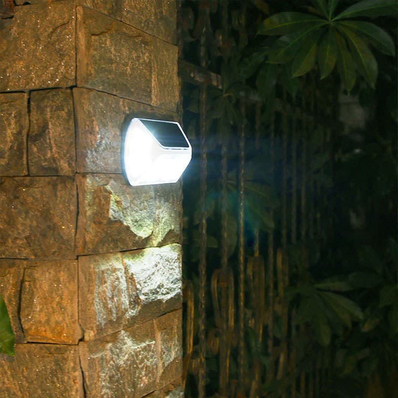 Aplica solara LED SMD pentru perete, cu senzor de miscare, IP44, 40 LED, Alb rece — imagine 1
