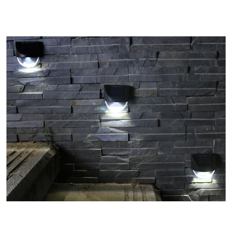 Lampa Solara LED pentru Gradina, Flippy, Set 4 Bucati Negru IP65 — imagine 3