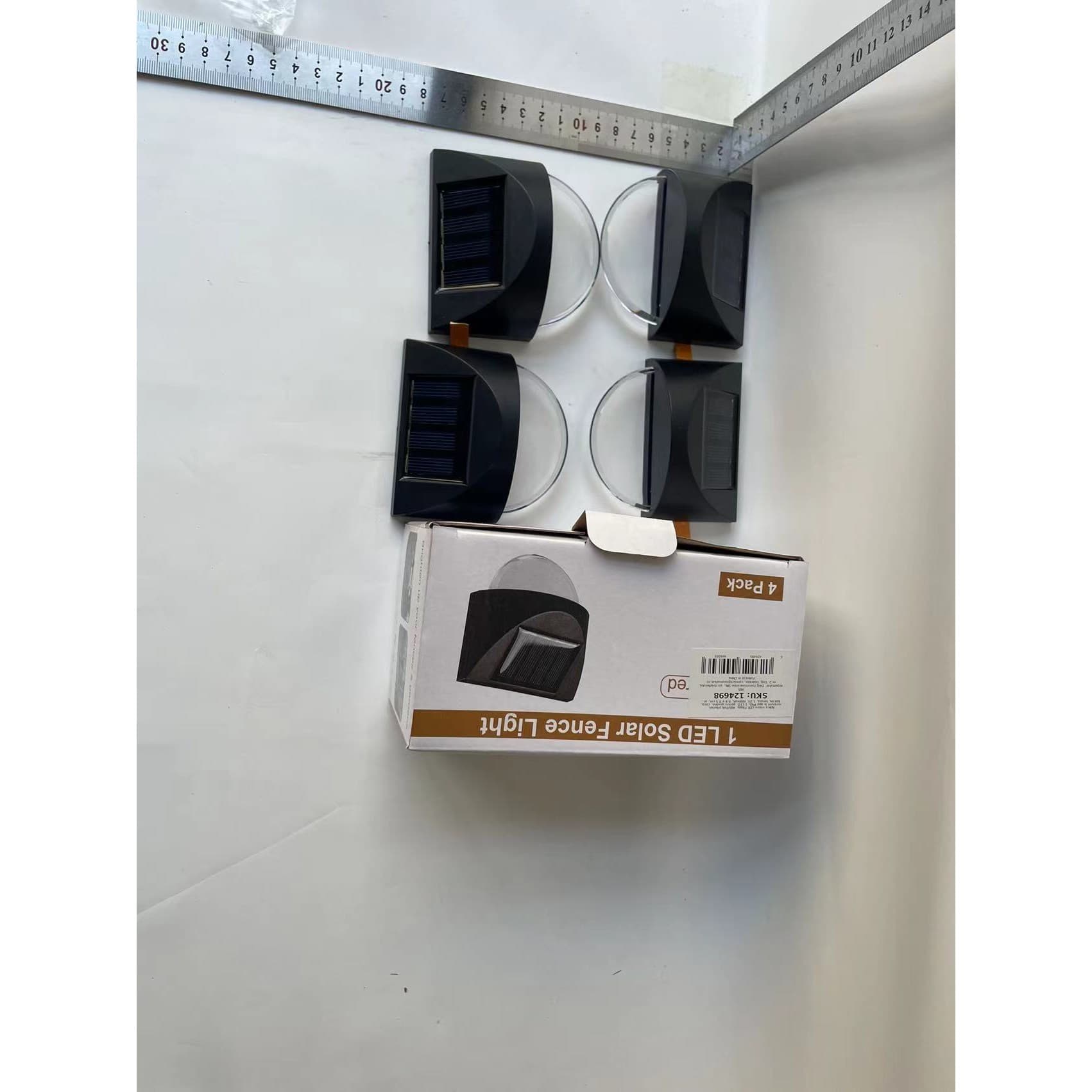 Lampa Solara LED pentru Gradina, Flippy, Set 4 Bucati Negru IP65 — imagine 8