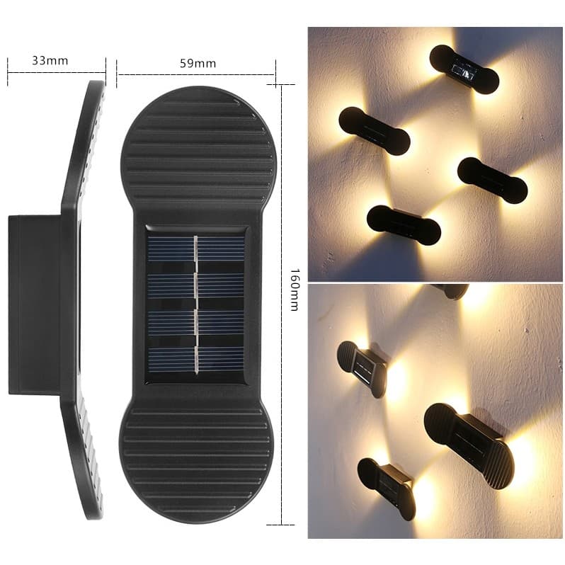 Aplica solara LED Flippy Set 4 Bucati pentru perete scari — imagine 1