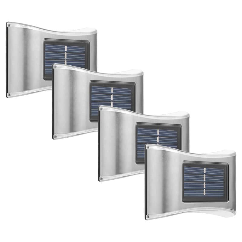 Aplica solara LED pentru Gradina, Set 4 Bucati, Flippy, Gri — imagine 2