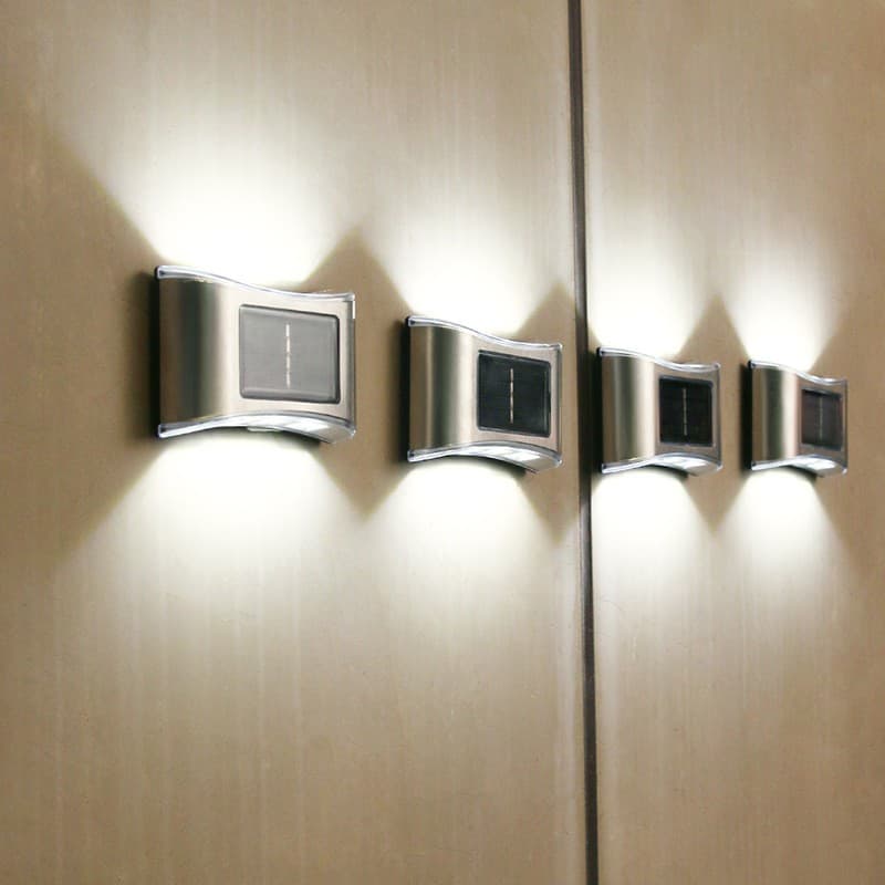 Aplica solara LED pentru Gradina, Set 4 Bucati, Flippy, Gri — imagine 5