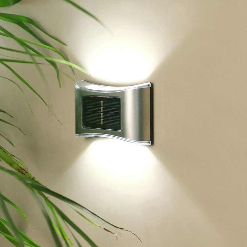 Aplica solara LED pentru Gradina, Set 4 Bucati, Flippy, Gri — imagine 6