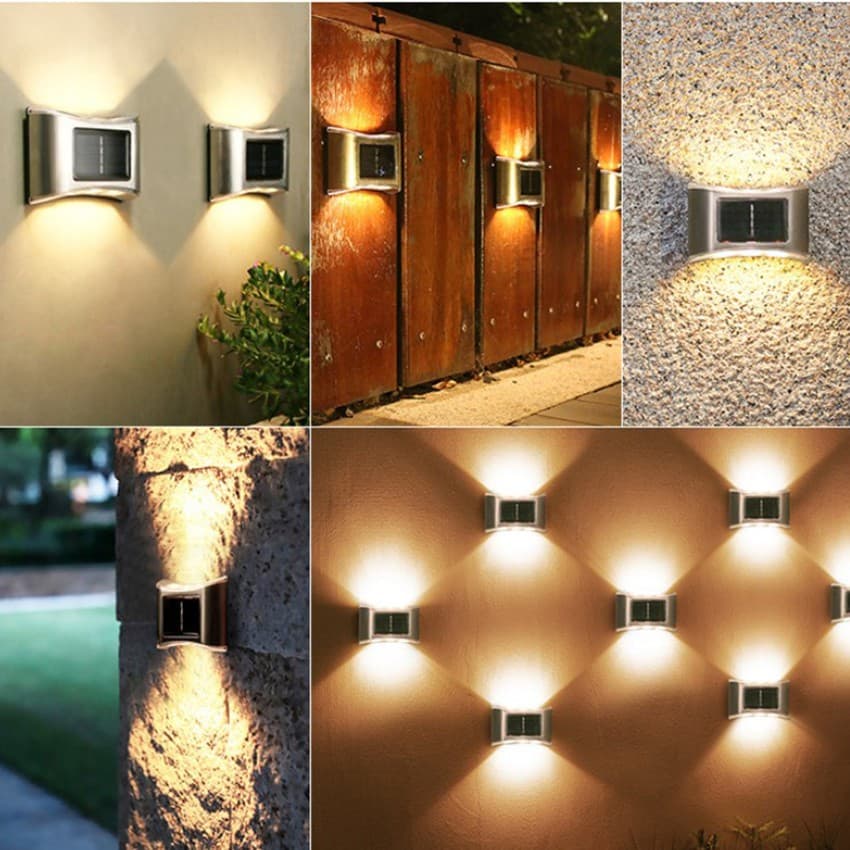 Aplica solara LED Flippy Set 4 Bucati pentru Gradina, Alb Cald, Gri — imagine 5