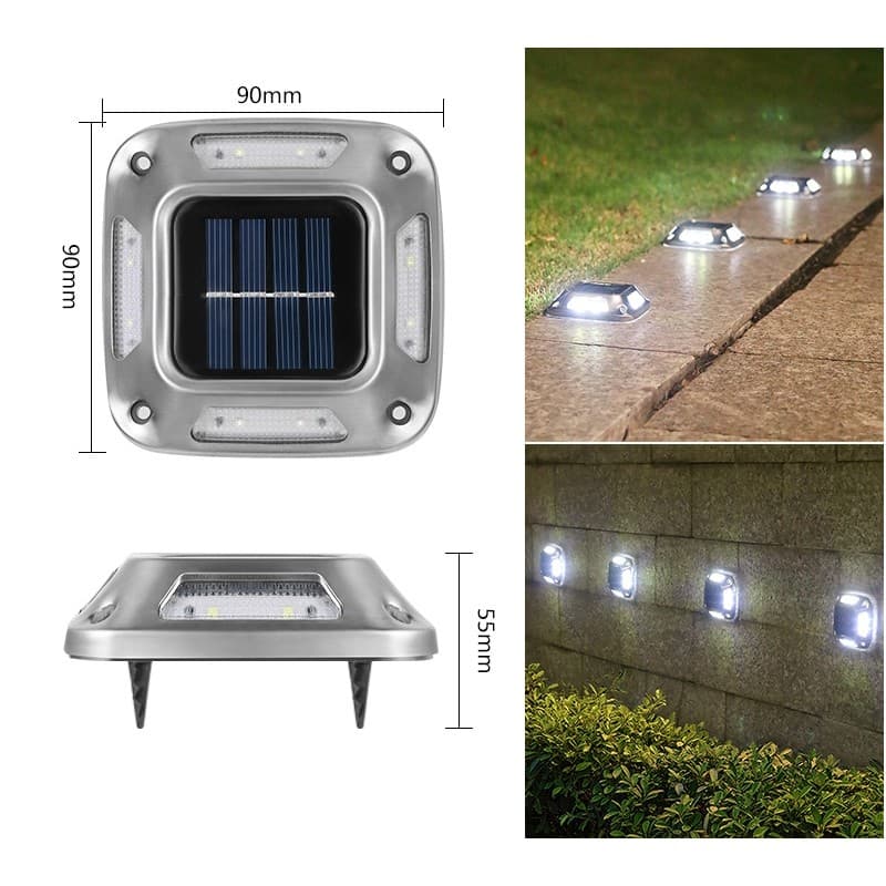 Lampa solara LED pentru gradina, Set 4 Bucati, Senzor de miscare, Flippy — imagine 1