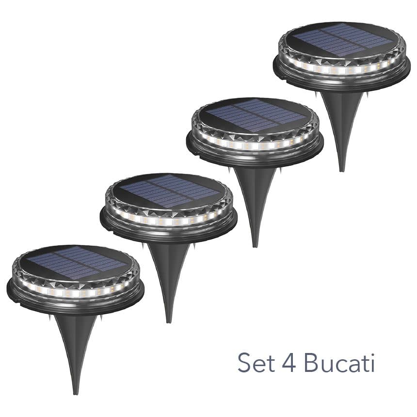 Lampa solara LED Set 4 Bucati Flippy Spot Gradina — imagine 3