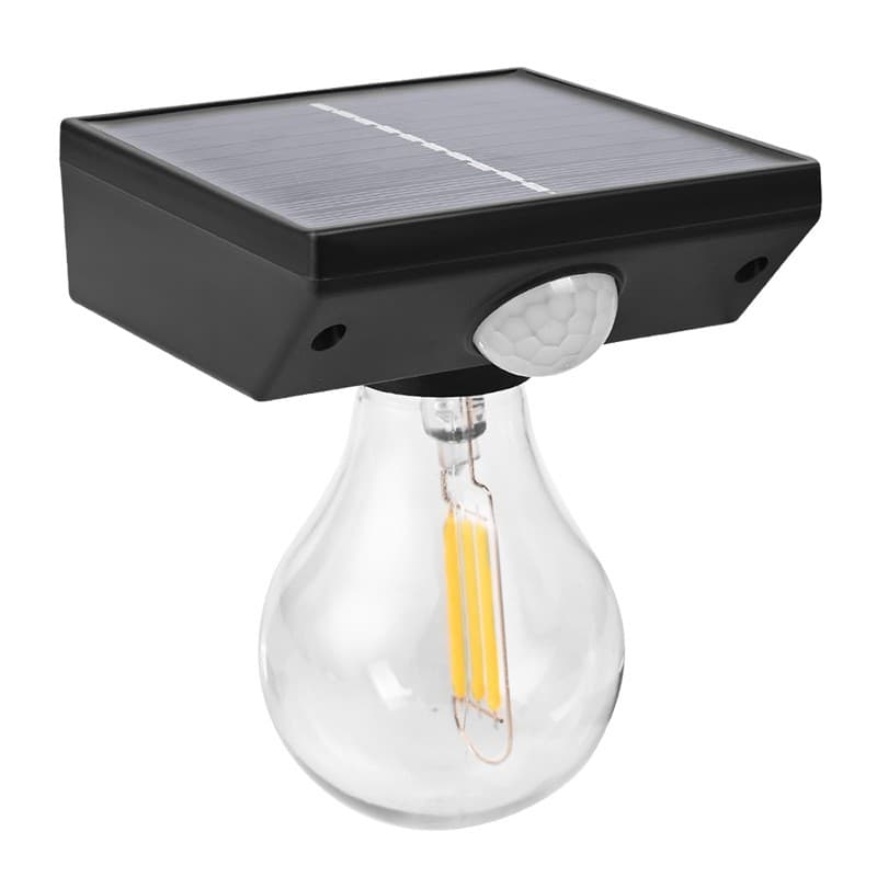 Lampa solara pentru exterior, tip bec, Flippy — imagine 1