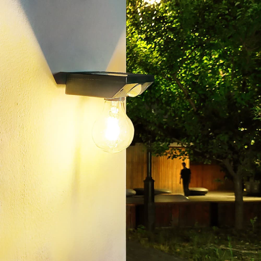 Lampa solara pentru exterior, tip bec, Flippy — imagine 4