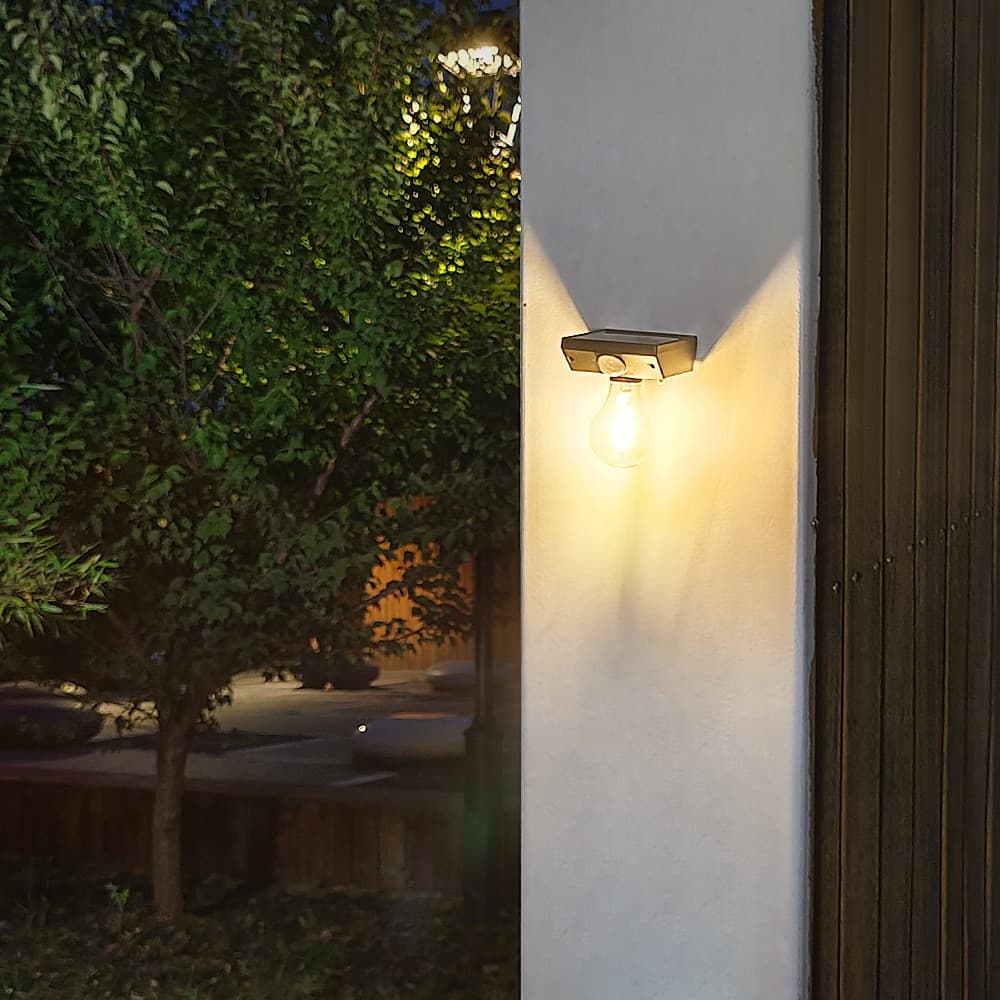 Lampa solara pentru exterior, tip bec, Flippy — imagine 5