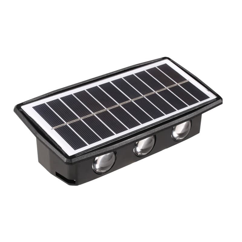 Lampa solara LED bidirecională pentru perete Flippy 20.5x10 cm 6 LED-uri IP65 Alb rece — imagine 2