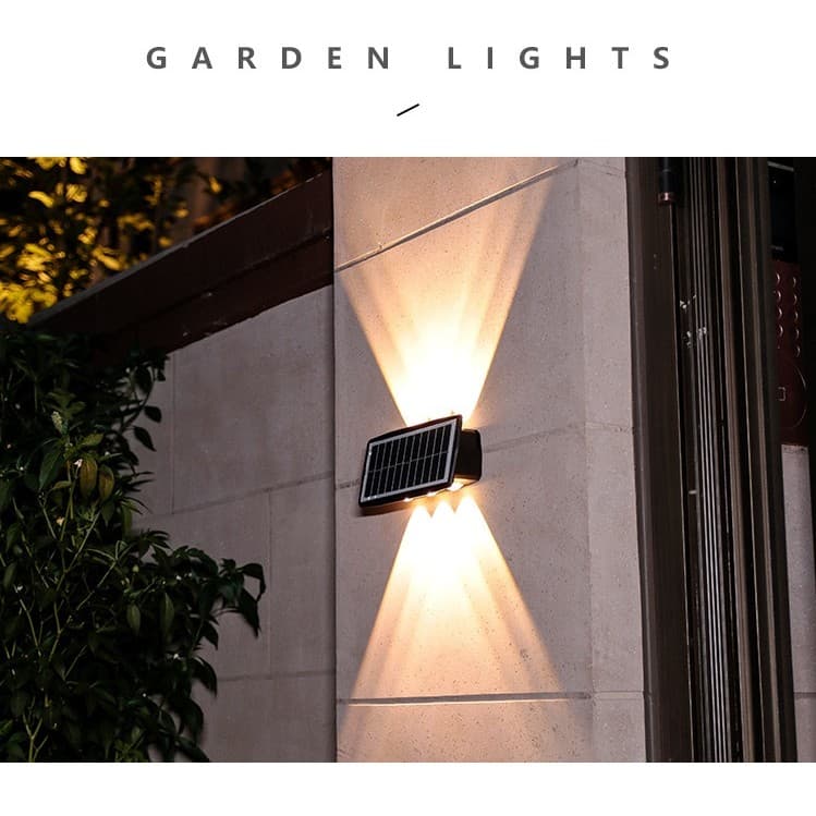 Lampa solara LED bidirecională pentru perete Flippy 20.5x10 cm 6 LED-uri IP65 Alb rece — imagine 4