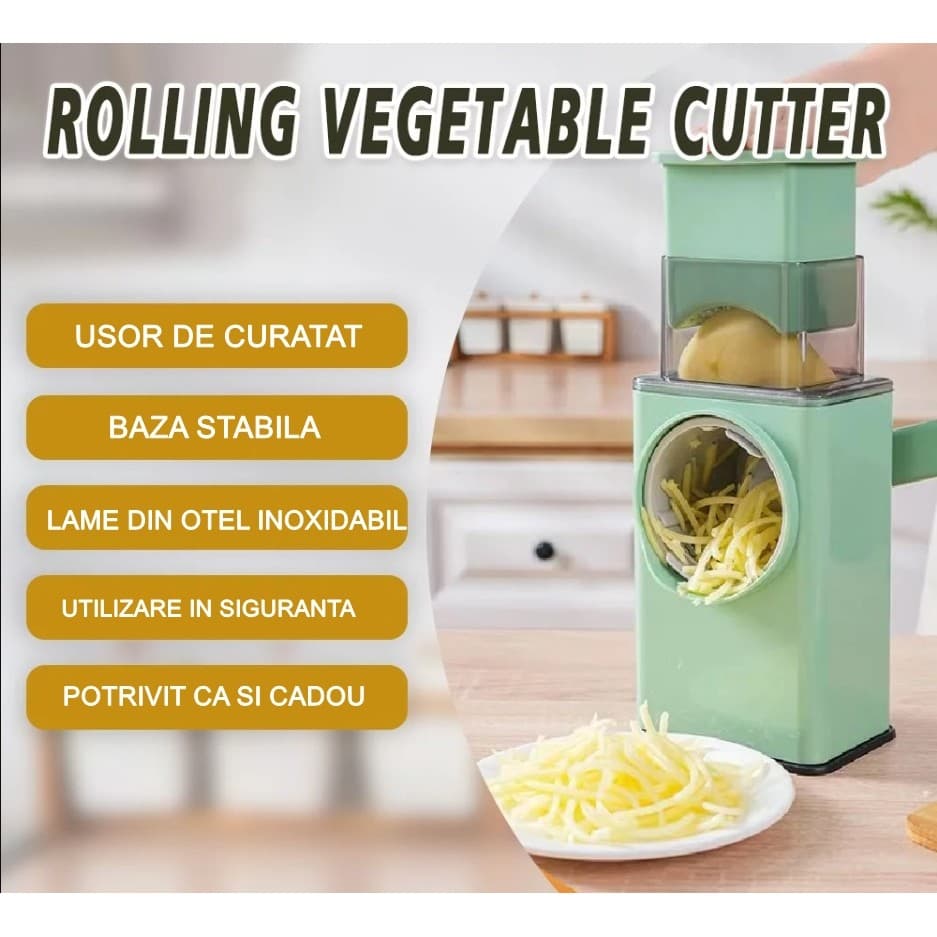Feliator manual pentru legume Flippy 3 lame otel inxodabil — imagine 8