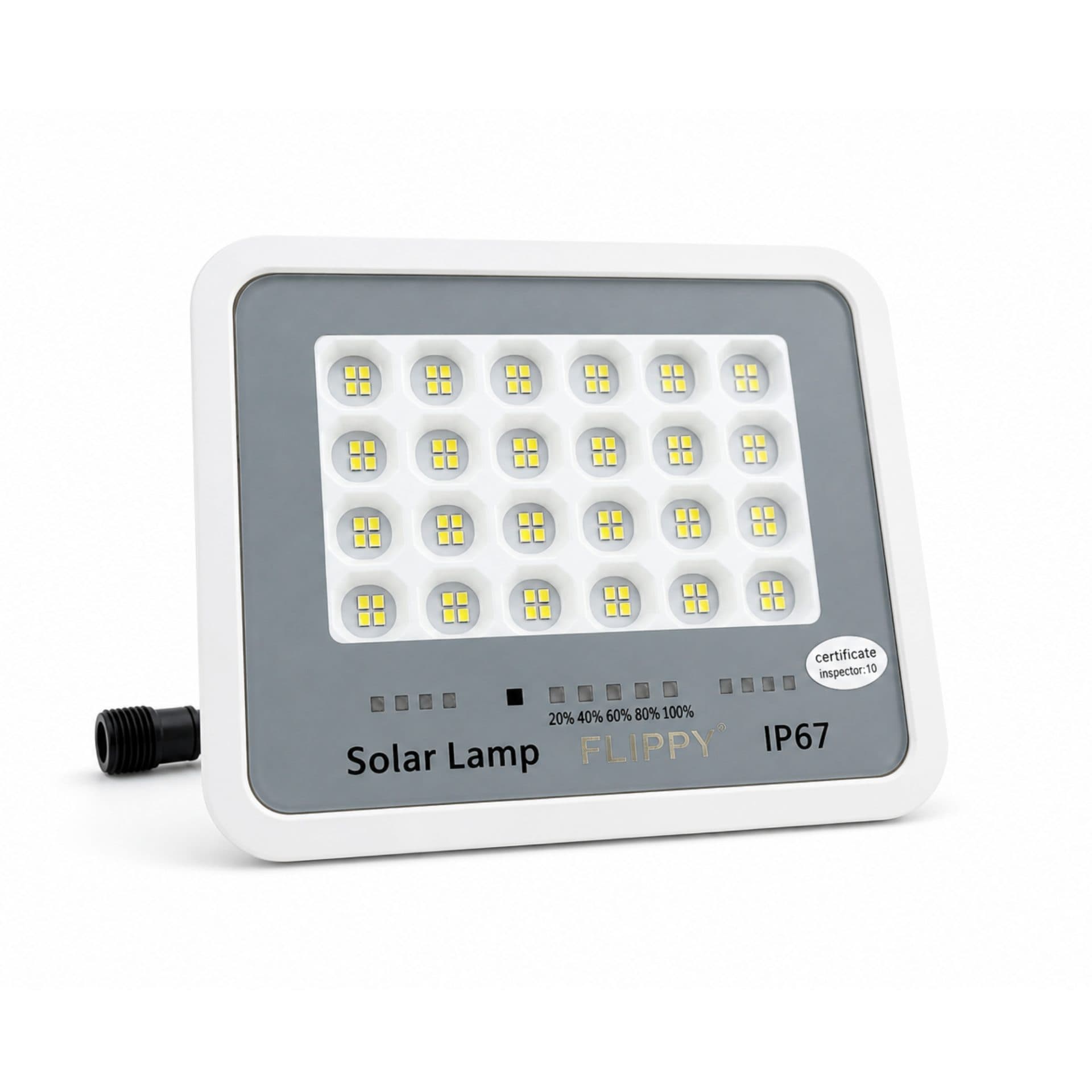Proiector LED Solar cu Panou, Flippy, 30W, IP67, Alb — imagine 5