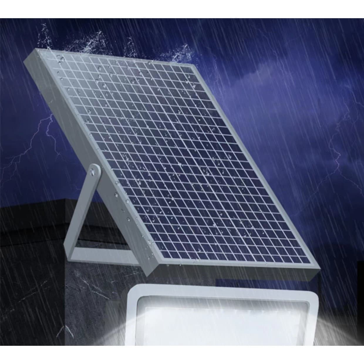 Proiector LED Solar cu Panou, Flippy, Senzor de lumina, IP67 — imagine 3