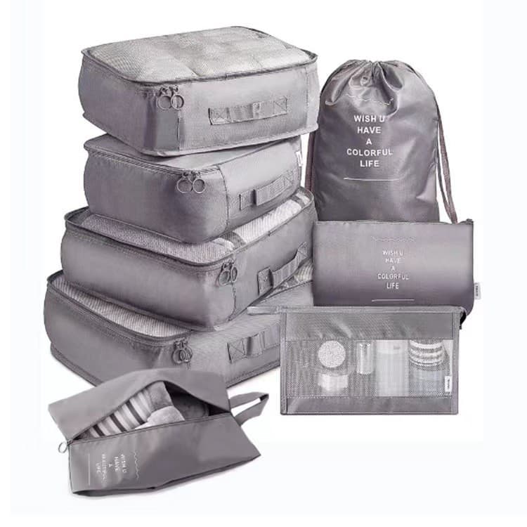 Set de huse organizare bagaj Flippy, set de 8, poliester, impermeabil, pentru calatorie — imagine 1