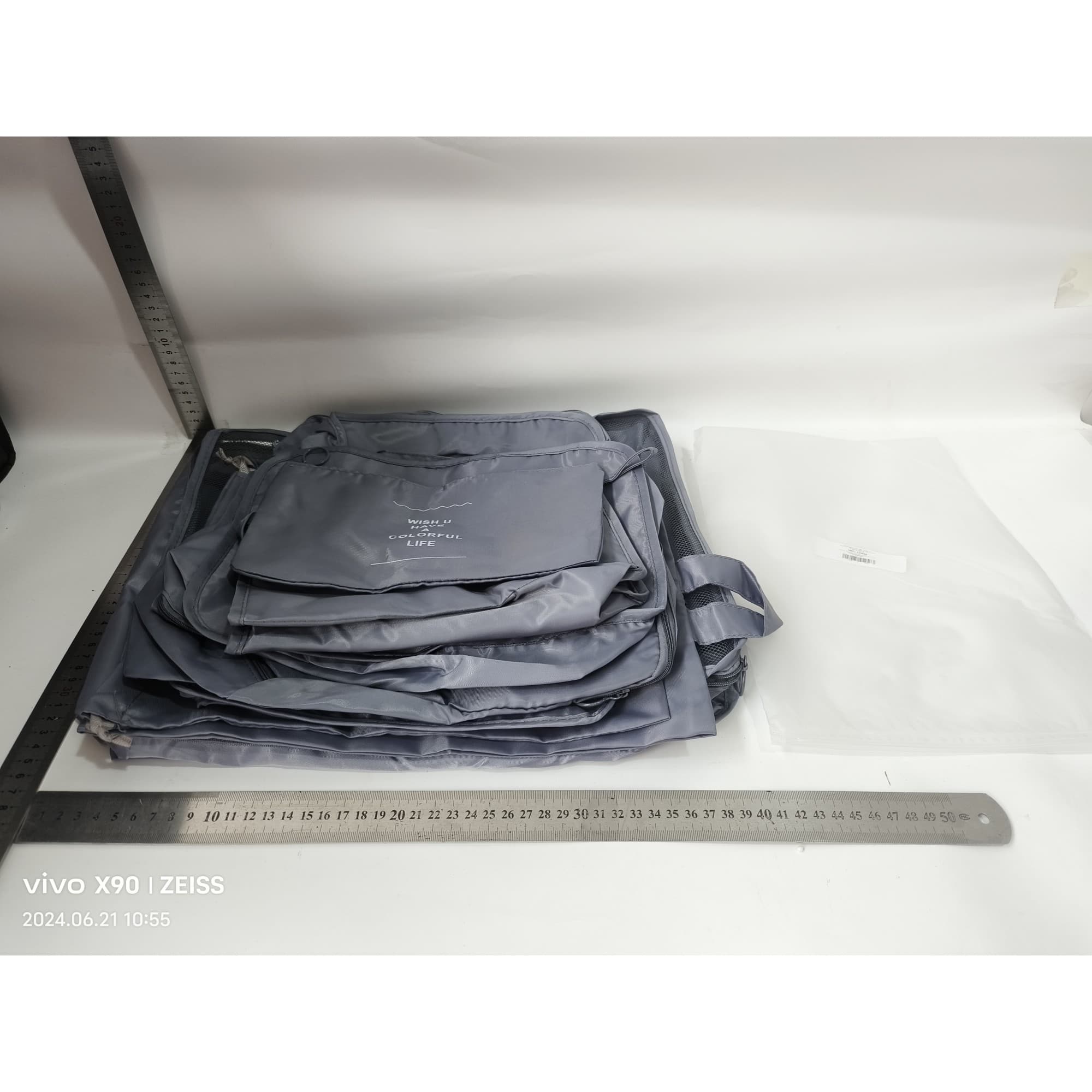 Set de huse organizare bagaj Flippy, set de 8, poliester, impermeabil, pentru calatorie — imagine 5