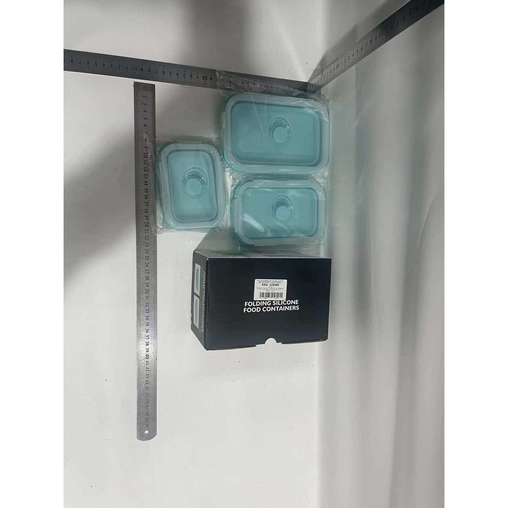 Caserole pliabile Flippy Set 3 Silicon Albastru — imagine 8