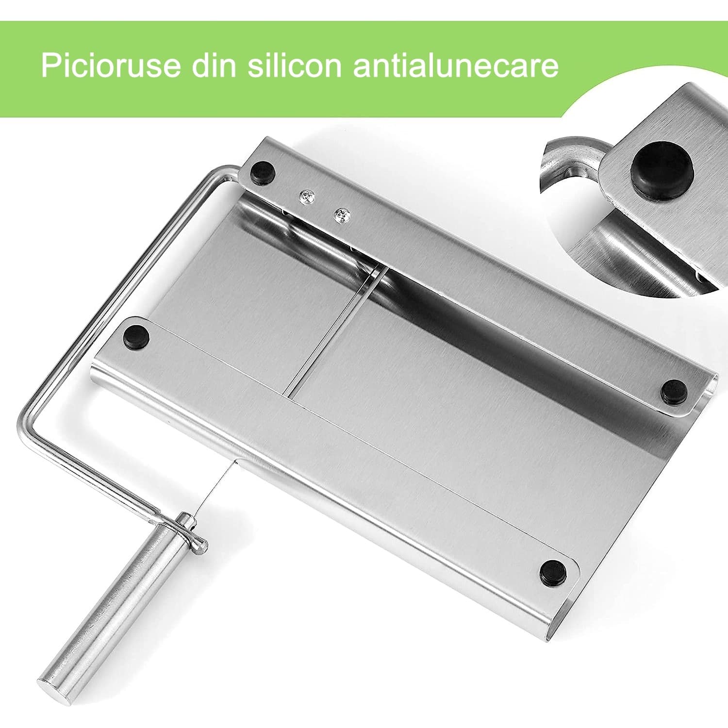 Feliator manual Flippy pentru taitere alimente, din otel inoxidabil — imagine 3