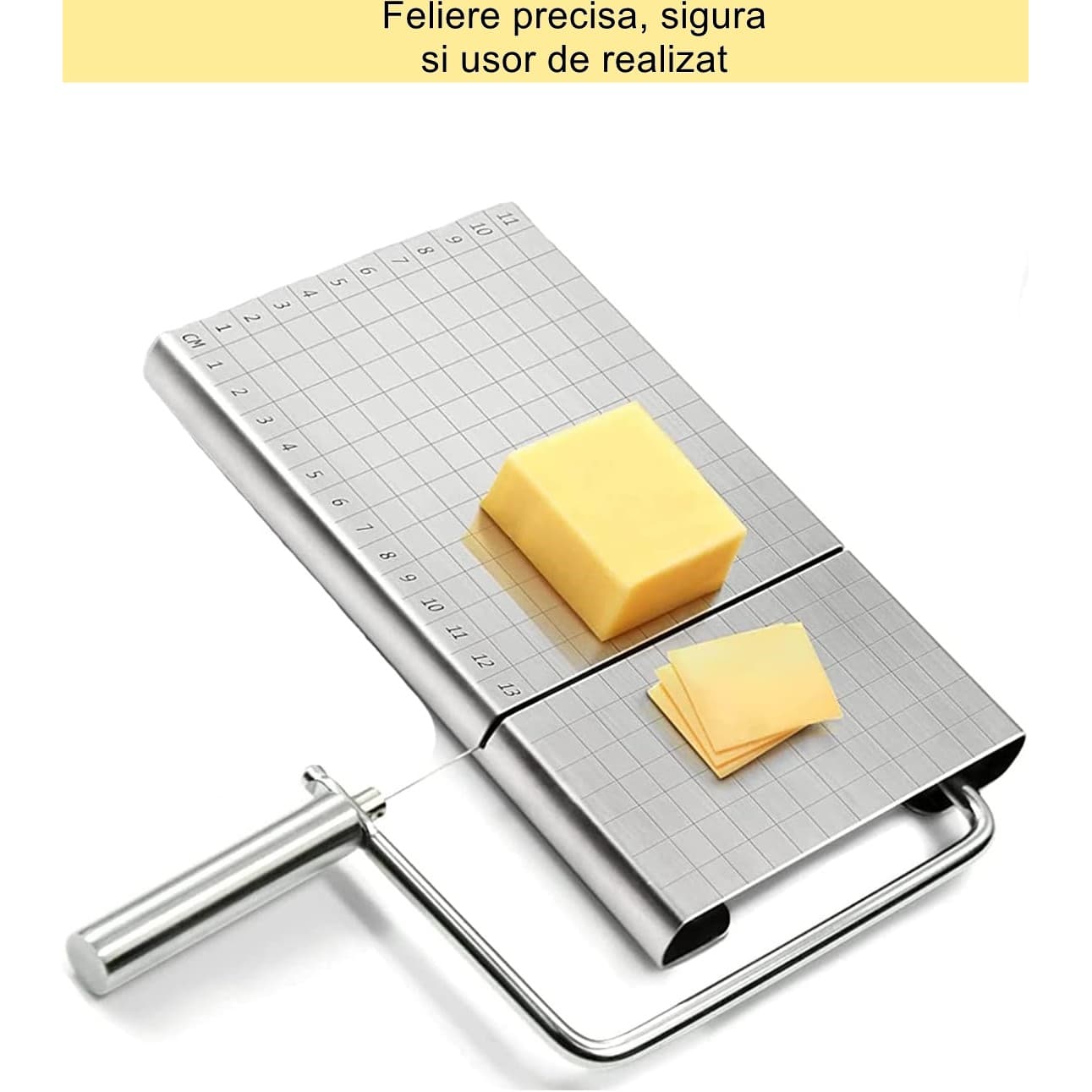 Feliator manual Flippy pentru taitere alimente, din otel inoxidabil — imagine 5