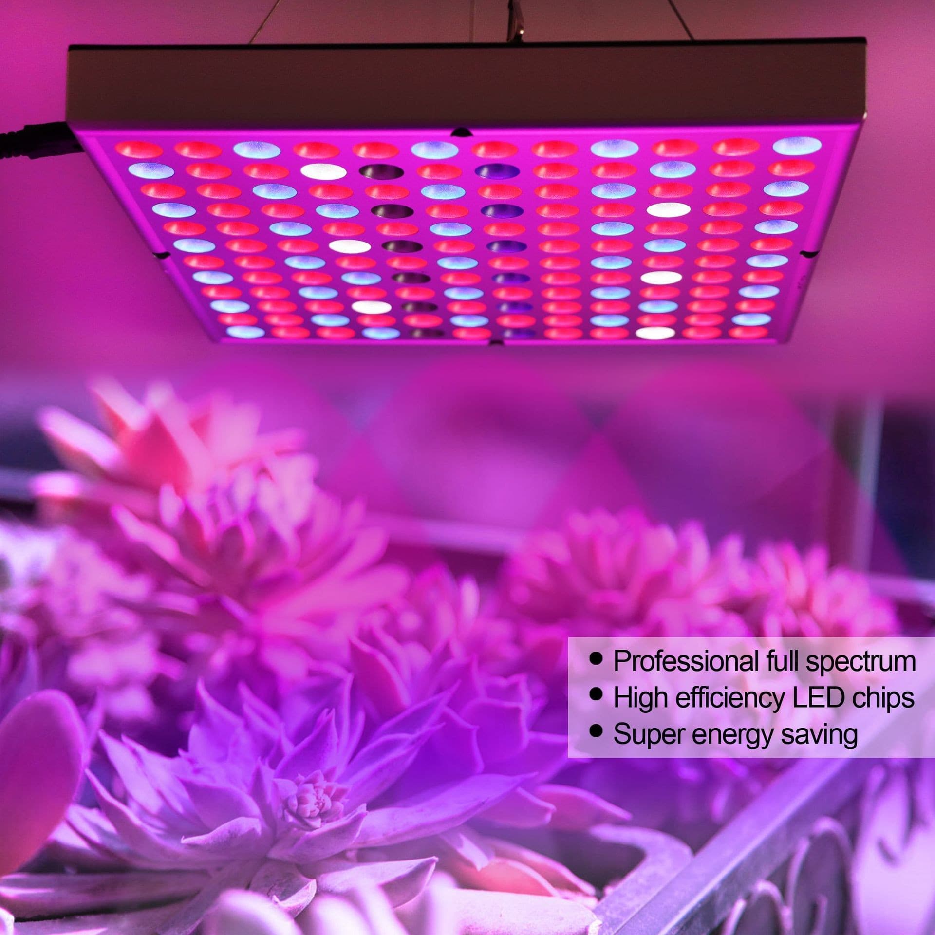 Lampa LED Flippy 45W pentru cresterea plantelor in interior, 225 de leduri, multicolor — imagine 4
