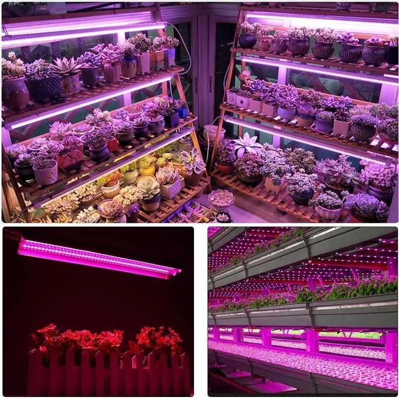 Lampa dubla pentru cresterea plantelor Flippy, 50 cm, LED — imagine 2