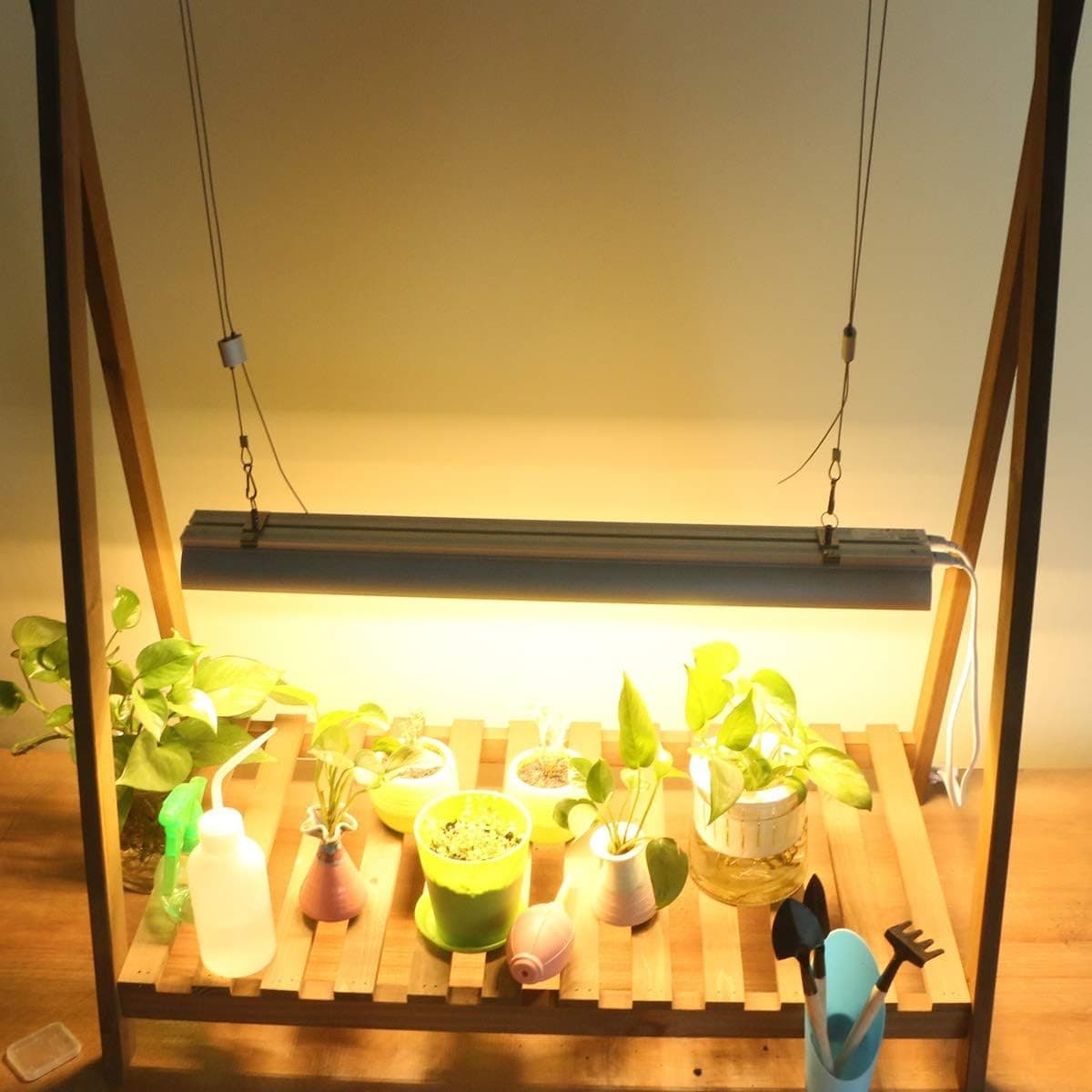 Lampa dubla pentru cresterea plantelor Flippy 50 cm T5 LED Alb cald — imagine 2