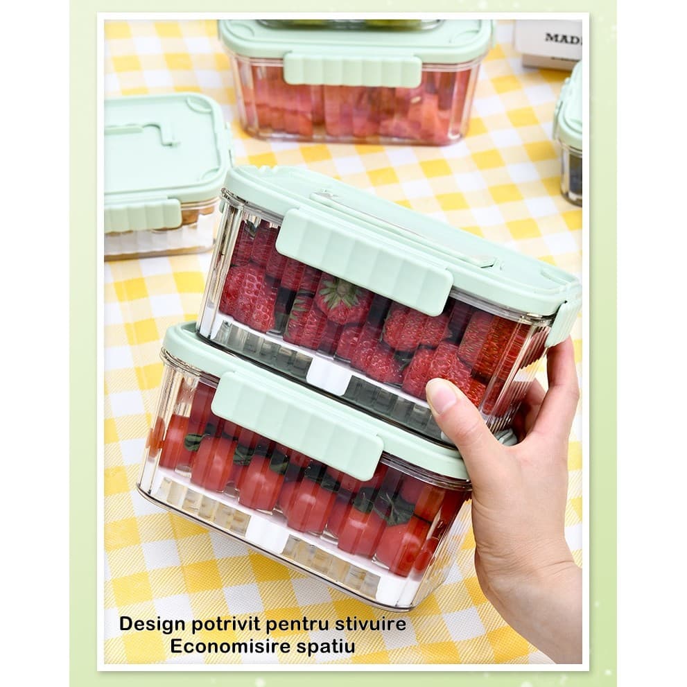 Caserola portabila Flippy 1500 ml etanș transparent — imagine 5