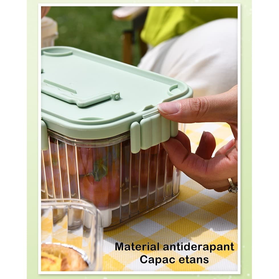Caserola portabila Flippy 1500 ml etanș transparent — imagine 6
