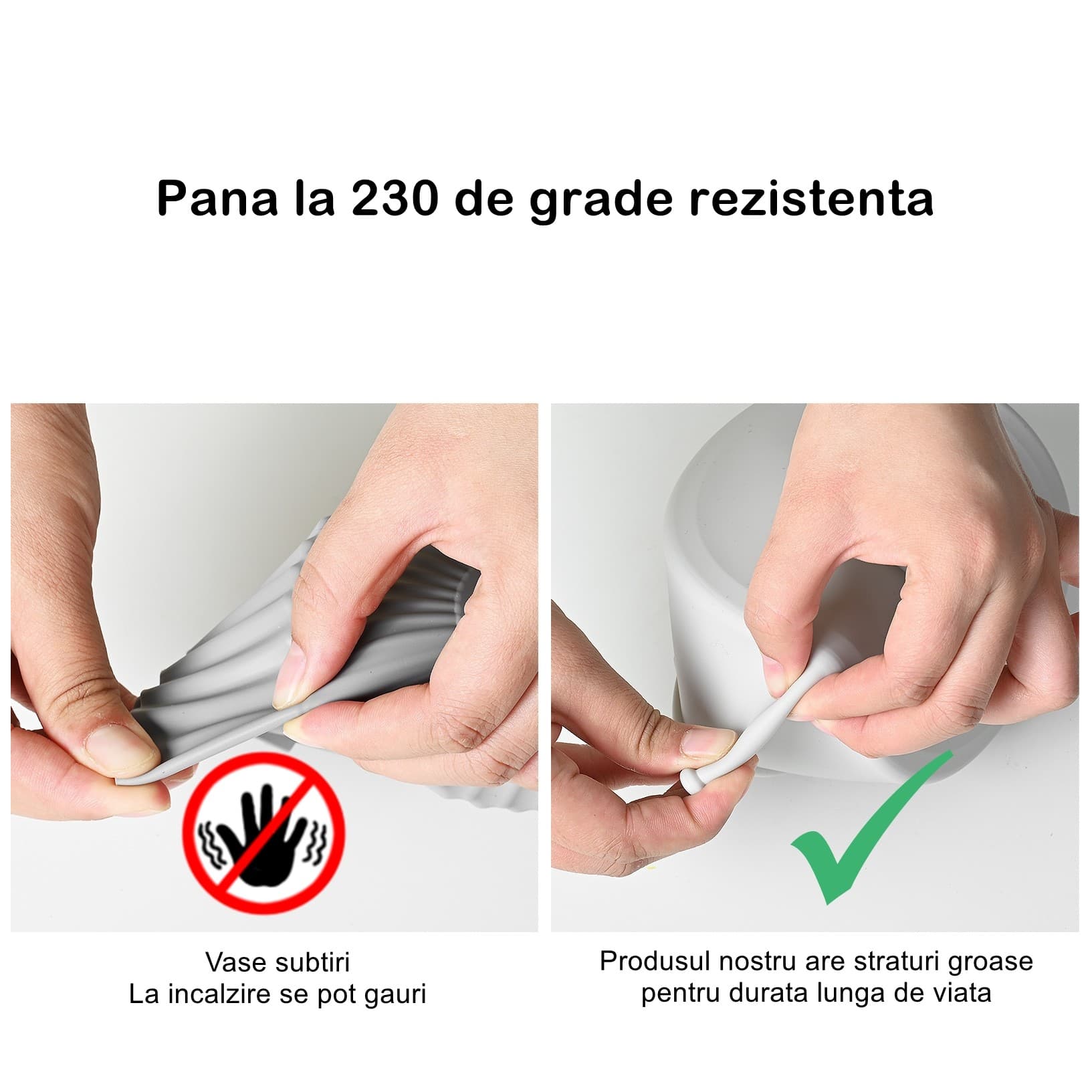 Set 2 Tavi de silicon ecologic pentru air fryer Flippy — imagine 4