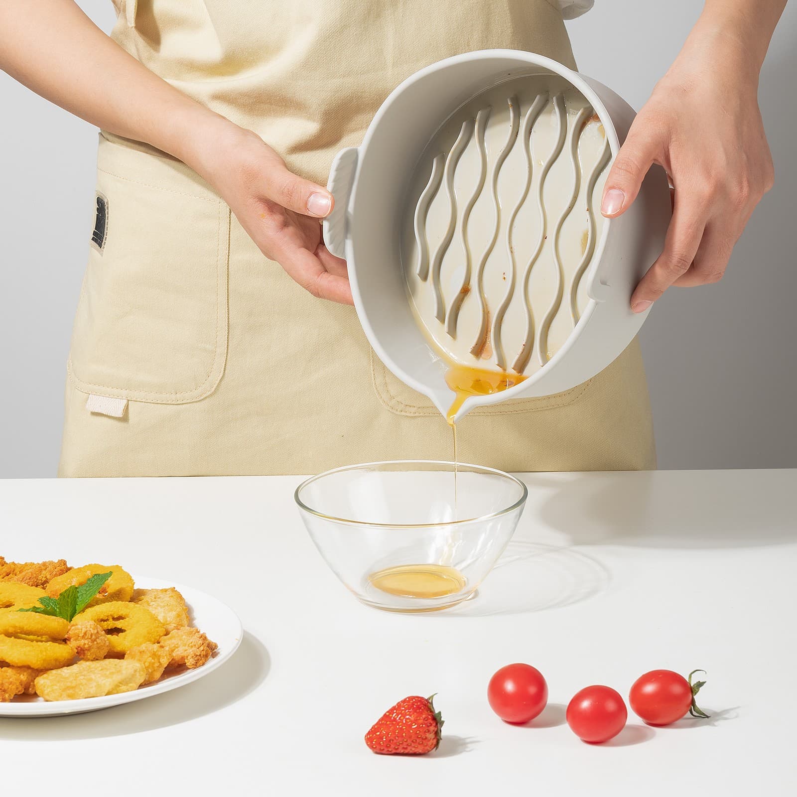 Set 2 Tavi de silicon ecologic pentru air fryer Flippy — imagine 8