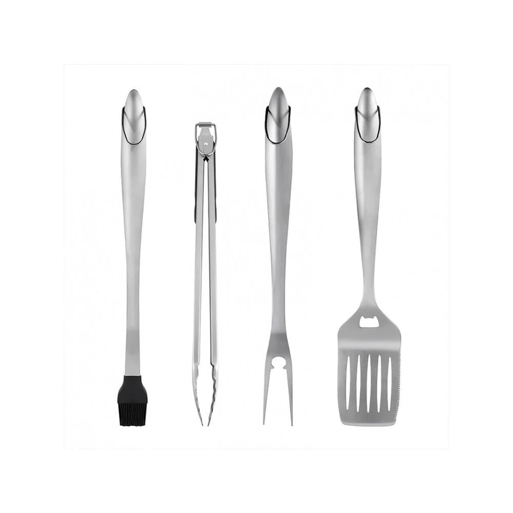 Set de ustensile pentru gratar Flippy Inox 4 piese — imagine 1