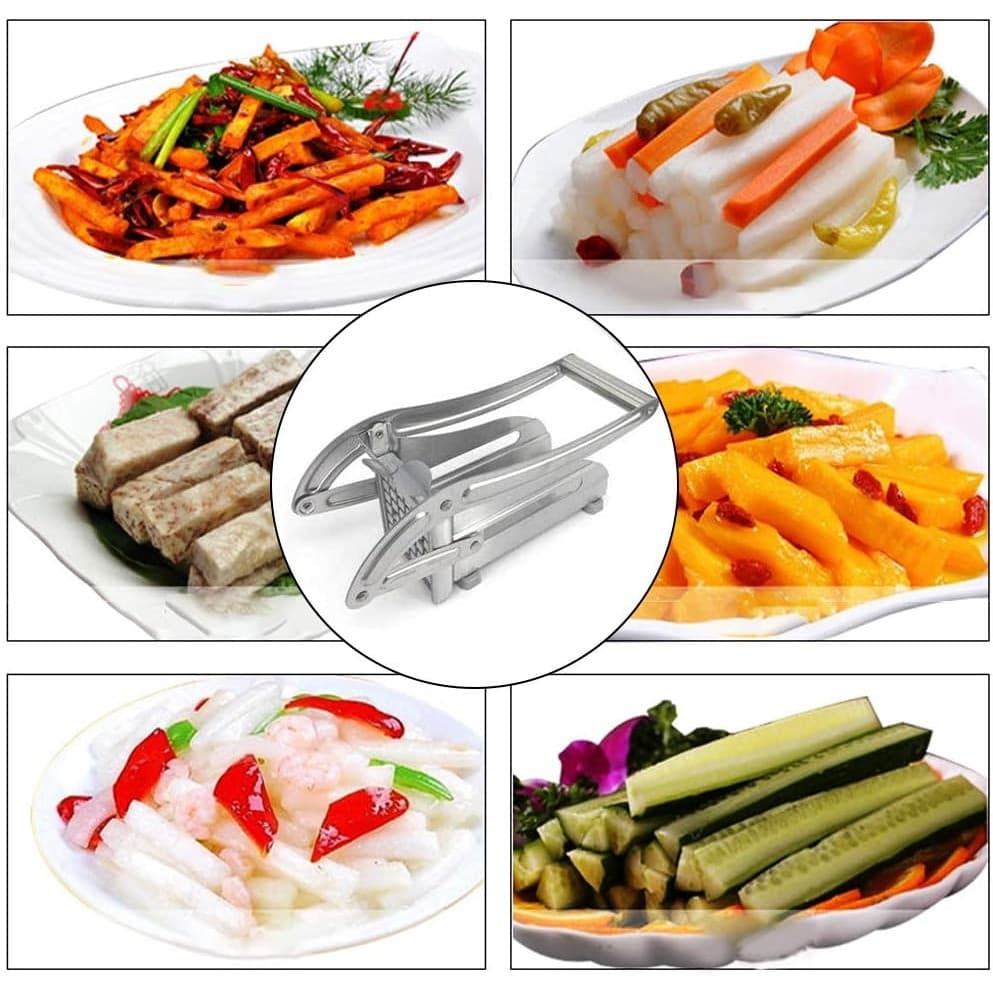 Feliator manual Flippy pentru cartofi pai si legume din inox — imagine 7