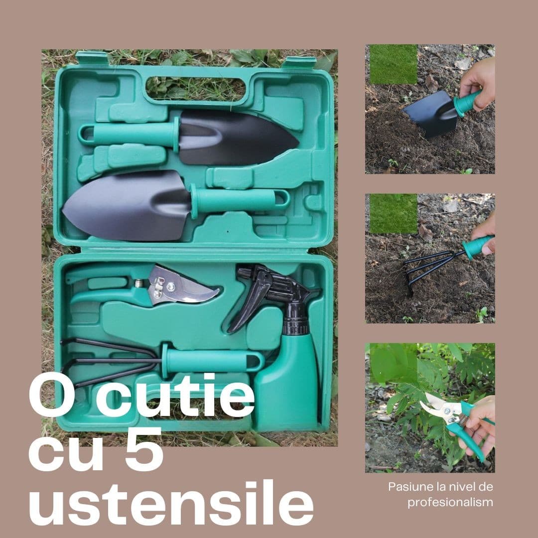 Set accesorii gradinarit Flippy cu geanta depozitare — imagine 3