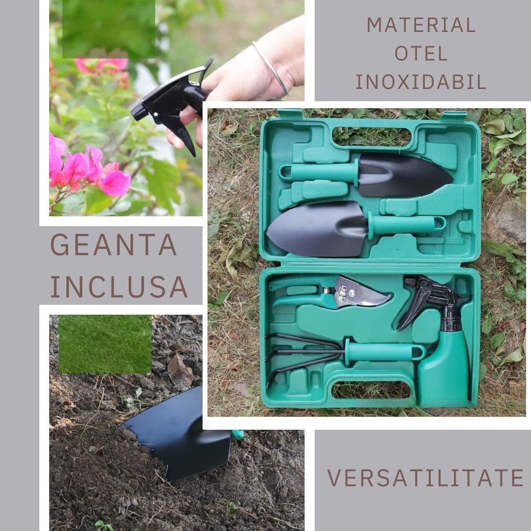 Set accesorii gradinarit Flippy cu geanta depozitare — imagine 4