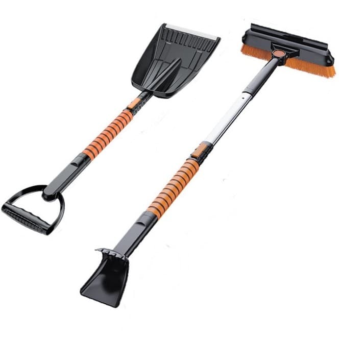 Lopata pentru zapada 5 in 1, Perie, Racleta, Telescopica, Flippy — imagine 1