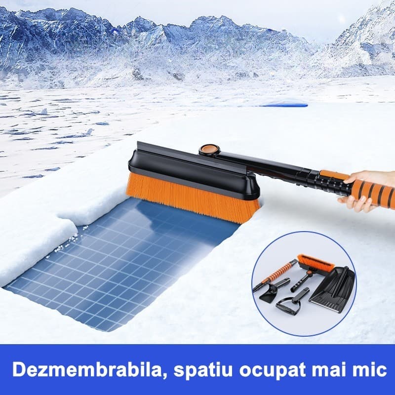 Lopata pentru zapada 5 in 1, Perie, Racleta, Telescopica, Flippy — imagine 3