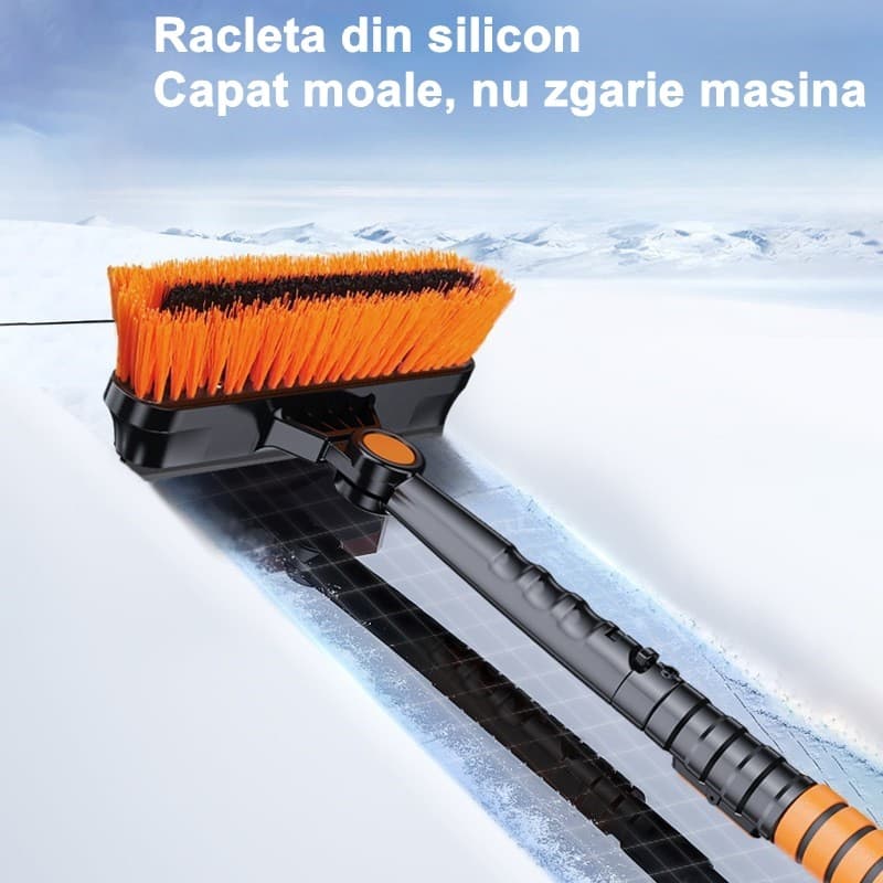 Lopata pentru zapada 5 in 1, Perie, Racleta, Telescopica, Flippy — imagine 5
