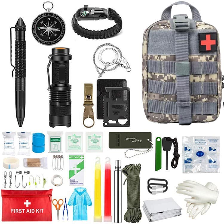 Kit supravietuire multifuncional Flippy 42 de Instrumenturi Profesionale Echipament de Prim Ajutor — imagine 1