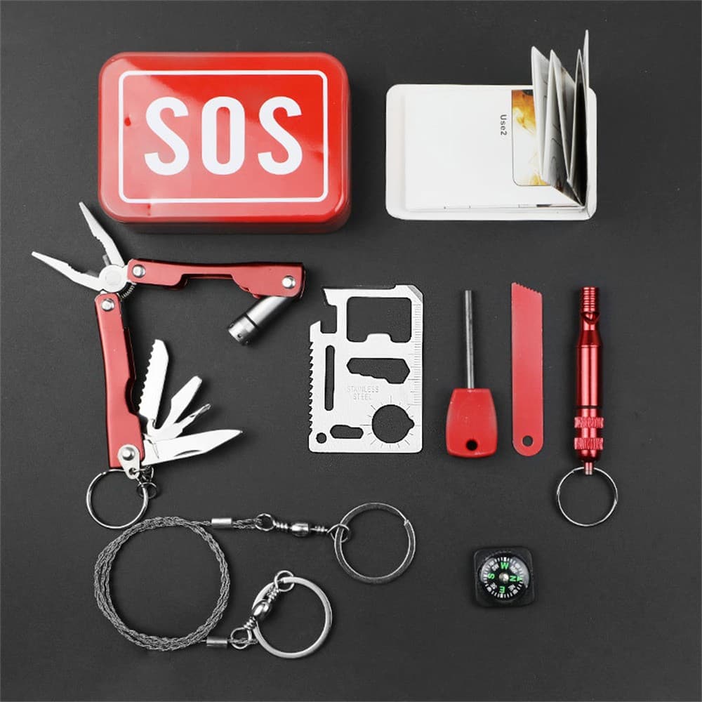 Kit supravietuire multifunctional Flippy pentru camping si drumetie — imagine 2