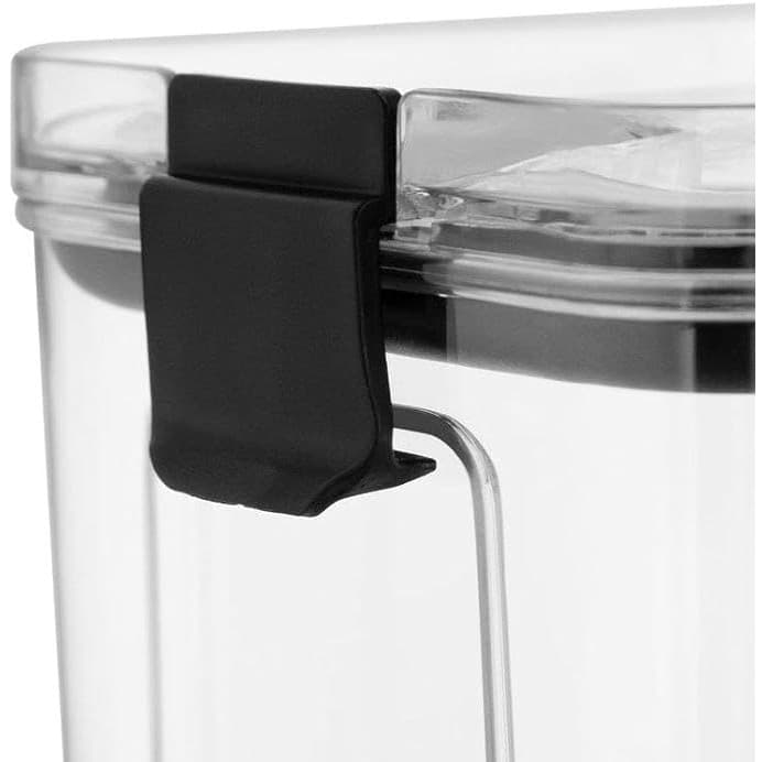 Recipiente Depozitare Alimente Flippy Set 4 Inchidere Ermetica Transparent Plastic Compatibile cu Masina de Spalat Vase — imagine 6