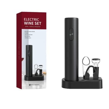 Set Deschizator Vin Electric Flippy 5 piese Multifunctional
