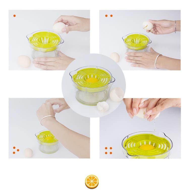Storcator de Fructe 2 in 1 Flippy cu Razatoare si Separator Ou Verde — imagine 8
