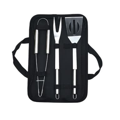 Set Ustensile Gratar Flippy din Otel Inoxidabil cu Geanta Oxford