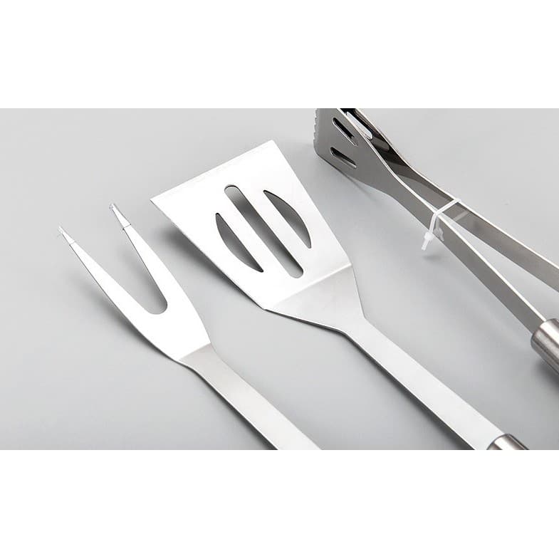 Set Ustensile Gratar Flippy 16 piese din Otel Inoxidabil cu Geanta Oxford — imagine 4
