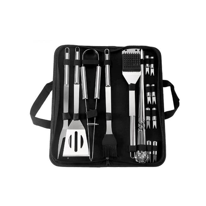 Set Ustensile Gratar Flippy 20 piese din Otel Inoxidabil — imagine 1